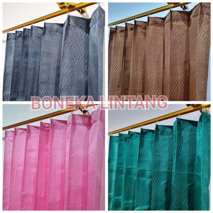 FMLY- Pintu Dan Jendela - Gorden Plisket Motif Sisik Sido Mix Gorden Jendela Kelas Sekolah