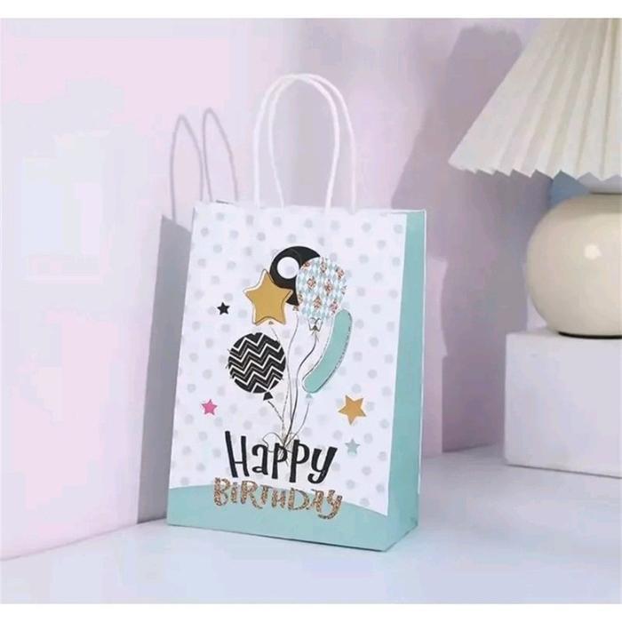 PAPERBAG KERTAS HADIAH SOUVERNIR ULTAH TAS GOODIE BAG ULTAH