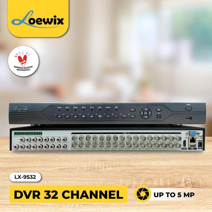 ASLI Loewix DVR 32 Channel 5MP - Perekam Video Digital Recorder CCTV - Xmeye Support 4 Hardisk