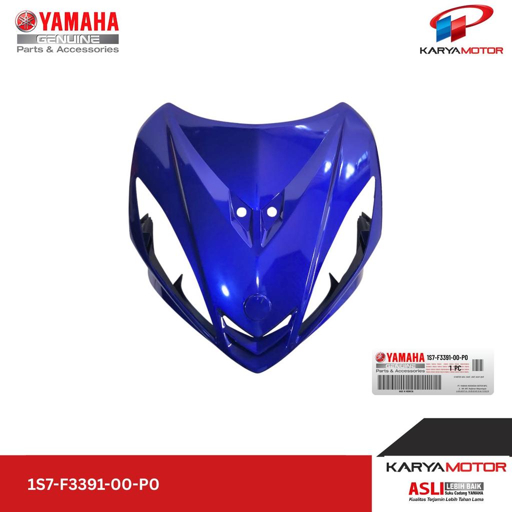 Cover Tameng Panel Depan Dudukan Plat Nomor Biru Tua PANEL, FRONT (DPBMC) 1S71 Yamaha Jupiter MX Old