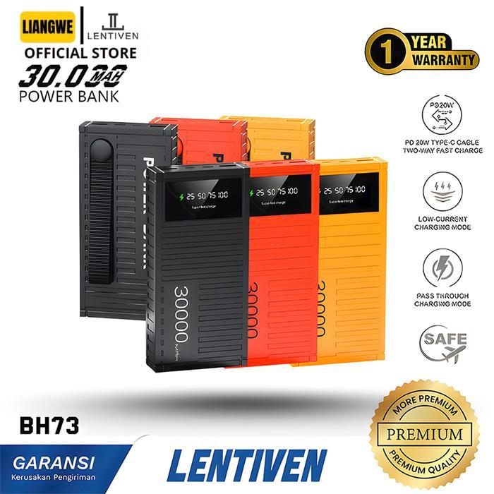 lussy- Liangwe Lentiven Powerbank 30000 Mah Mini Fast Charging Led Display