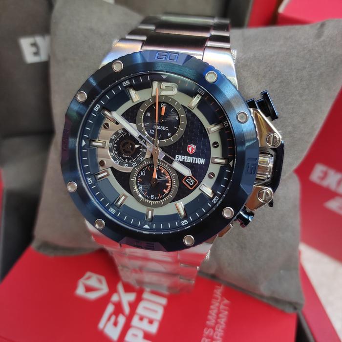 JAM TANGAN PRIA ORIGINAL EXPEDITION EXP E 6751 M ALL STAINLESS