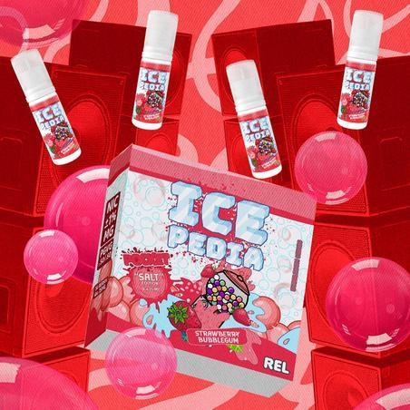 ICEPEDIA POCKET SALT EDITION STRAWBERRY BUBBLEGUM 4 X 15ML 1% BY MAJAPAHIT BREWERY