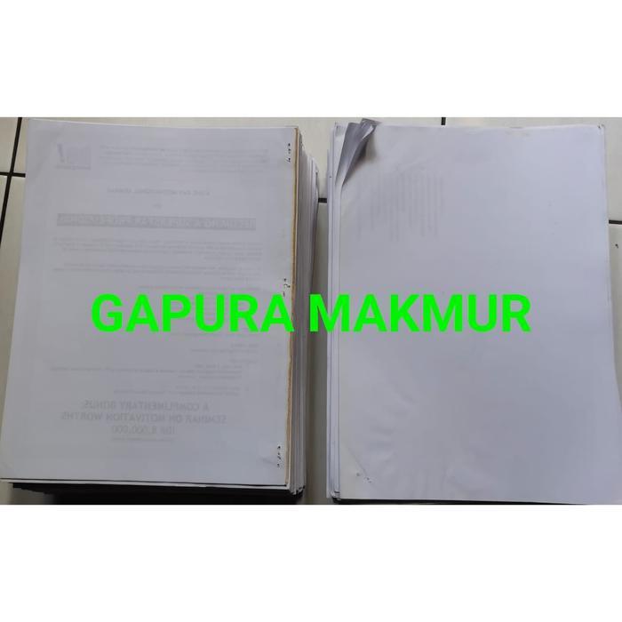 Kertas HVS Bekas A4 & F4 / Kertas bekas bahan bungkus gorengan