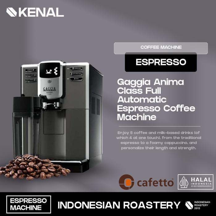 Gaggia Anima Class Full Automatic Espresso Coffee Machine Mesin Stainless