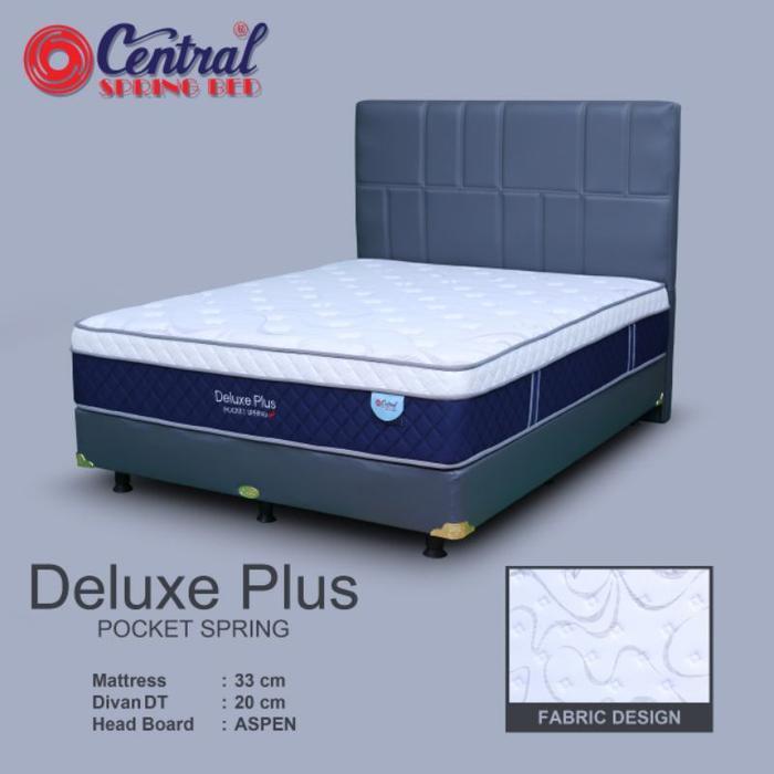 CENTRAL SPRINGBED DELUXE PLUS POCKET PLUSH TOP 160x200 MATRAS SAJA