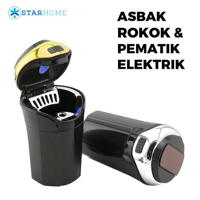 pu0i3- Asbak Rokok Mobil Lengkap Dengan Pematik Elektrik Tempat Rokok