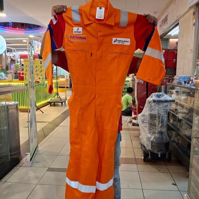 Wearpack Nomex Pertamina Orange / Coverall Wearpack Nomex Pertamina