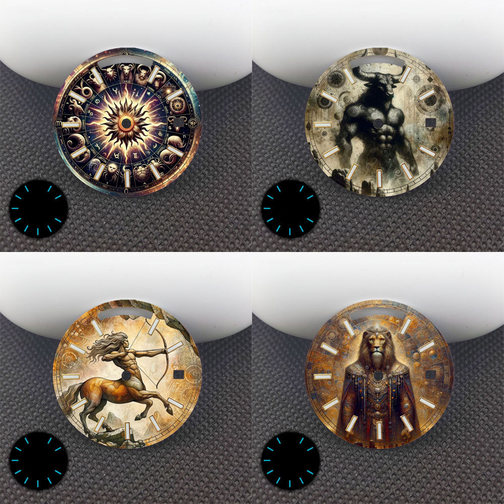 29Mm Miyota8285 Dial Double Date Color-Printed Dial Wristwatch Accessory Is Suitable For Miyota 8285