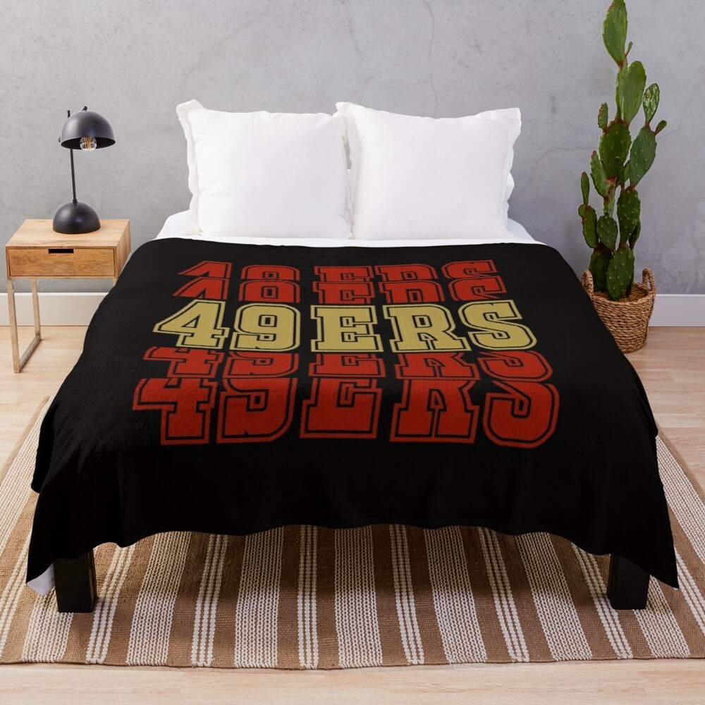 49 Ers - 49Ers Logo - 49Ers Gifts - Gift Idea 49Ers Throw Blanket Knitted Double Blanket For Summer