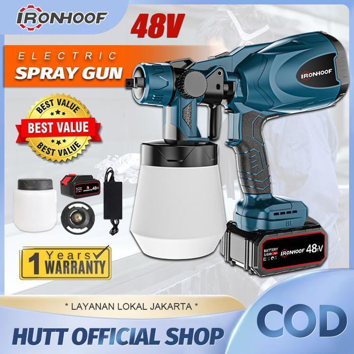 Semprotan Cat Listrik Tanpa Kabel Ironhoof Electric Spray Gun Paint