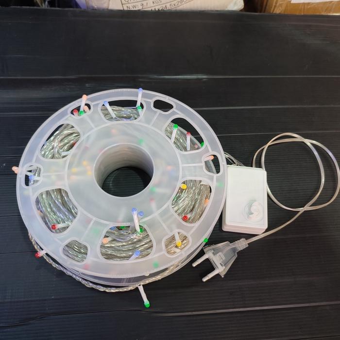 Promo Lampu Led Natal 50M Outdoor Rgb Warna Warni Twinkle Light Dekorasi Original