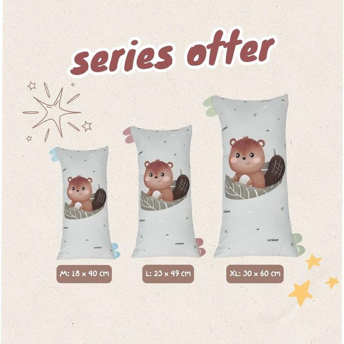 BBYY- Omiland Cuddle Bolsters Bantal Guling Teman Tidur Anak Bayi Otter Dan Fox Series