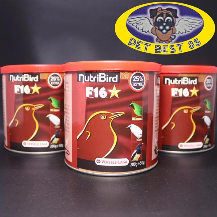 BRIDTIS- Nutribird F16 200+50Gr Pelet Burung Pemakan Buah&Serangga Jalak,Kacer
