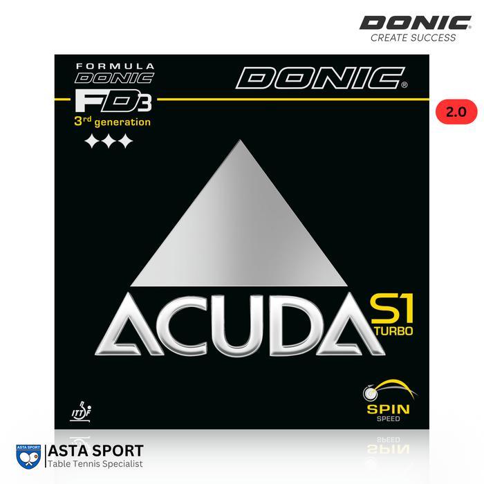 Donic Acuda S1 Turbo Karet Pingpong Rubber Tenis Meja