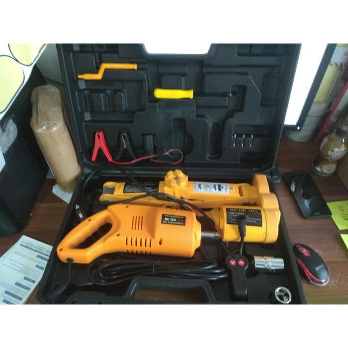DONGKRAK ELEKTRIK ELECTRIC CAR JACK 2 TON Set Pembuka Baut