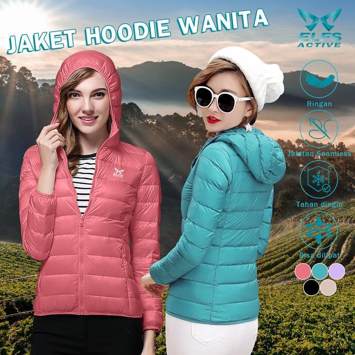 Elfs Active PUFFIN Down Hoodie - Jaket Bulu Angsa Wanita Ultralight UL Outdoor