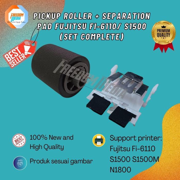 pickup roller + separation pad Fujitsu Fi-6110 S1500 S1500M N1800