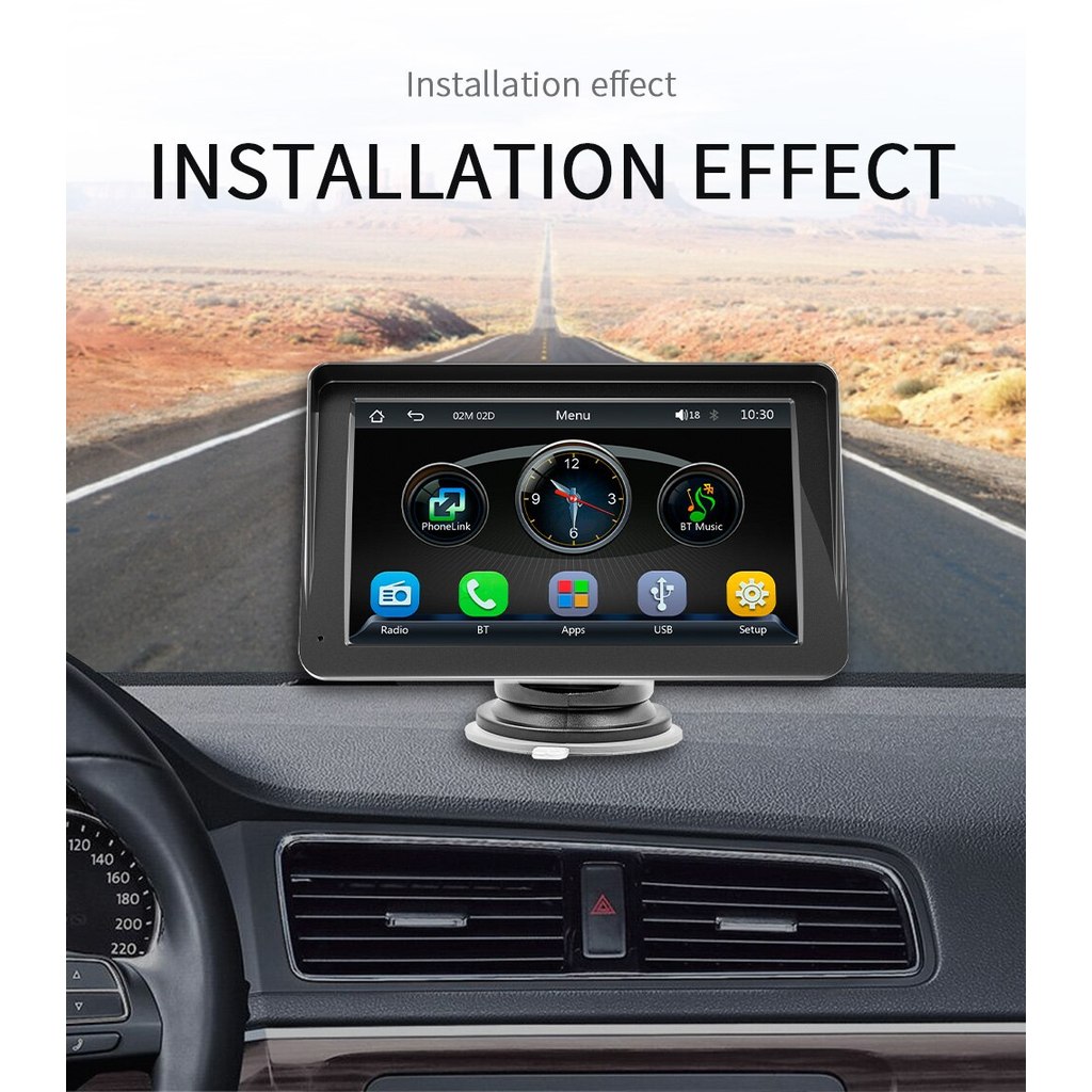 Universal 7Inch Car Radio Multimedia Video Player Wireless Carplay