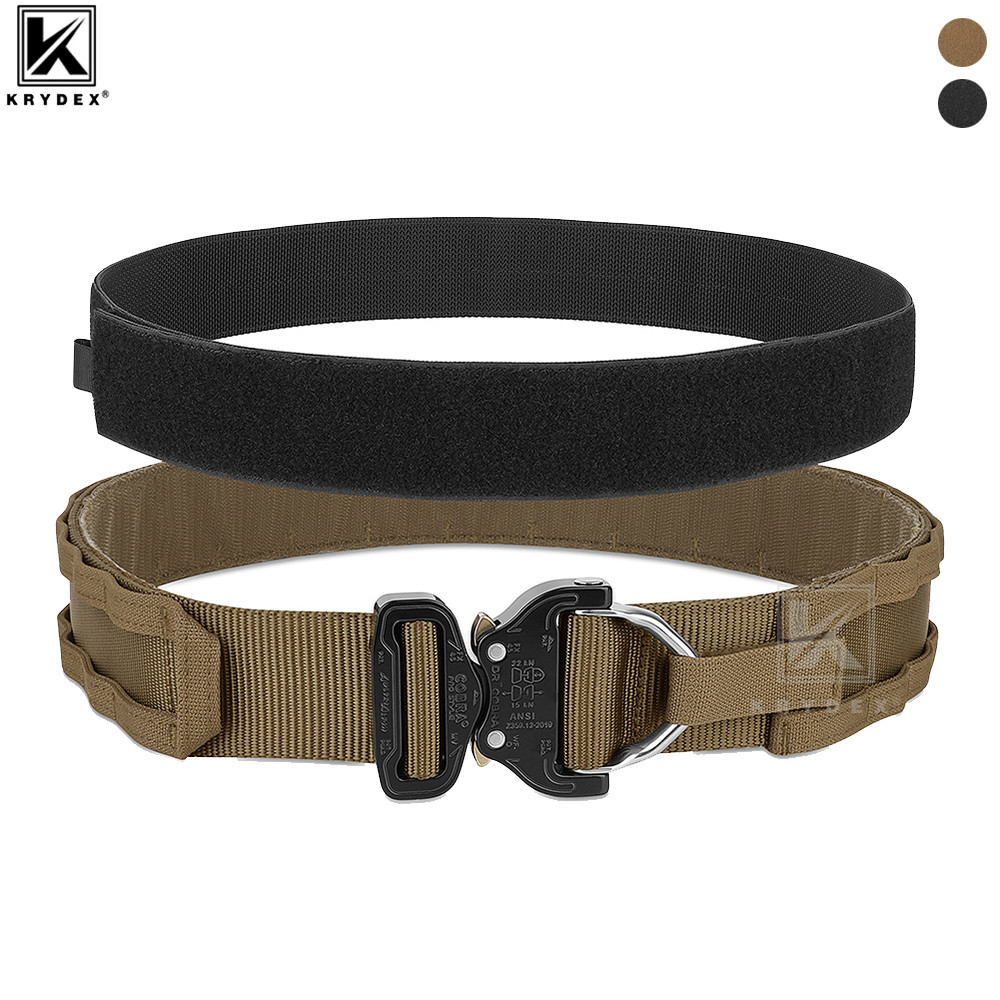 Krydex Tactical Belt Original Cobra Buckle Rigger Men Molle Belt 1.75" Inner 2" Outer Heavy Duty