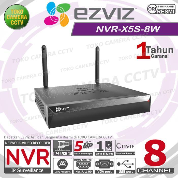Nvr Wifi Wireless Ezviz X5S 8W 8Ch Nvr Ezviz 8 Channel