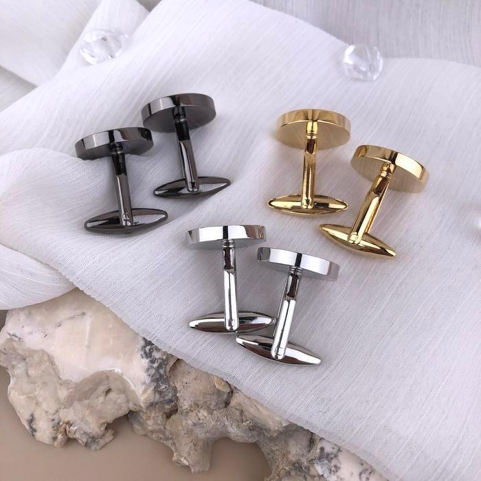 Cufflink Metal Thobe Kabak Istana Kancing Cuff Link