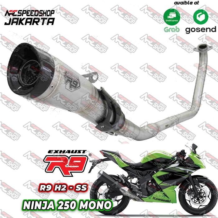 Knalpot R9 H2 SS Carbon Ninja RR Mono 250 / Z 250 SL Fullsystem