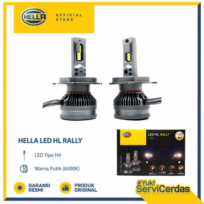 Lampu Mobil HELLA LED HL RALLY H4 6500K - Bohlam Mobil