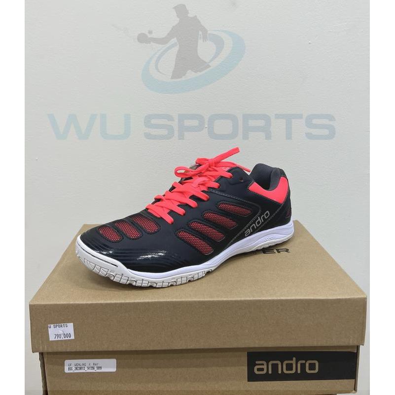 SEPATU ANDRO CROSS STEP 2 BLACK RED
