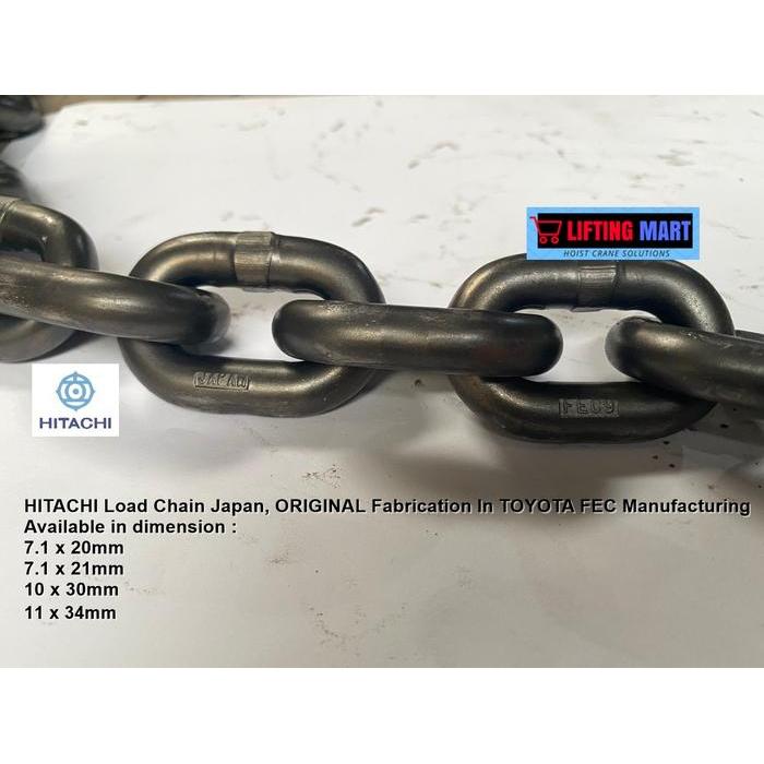 Load Chain Rantai Baja Hoist HITACHI ORIGINAL JAPAN