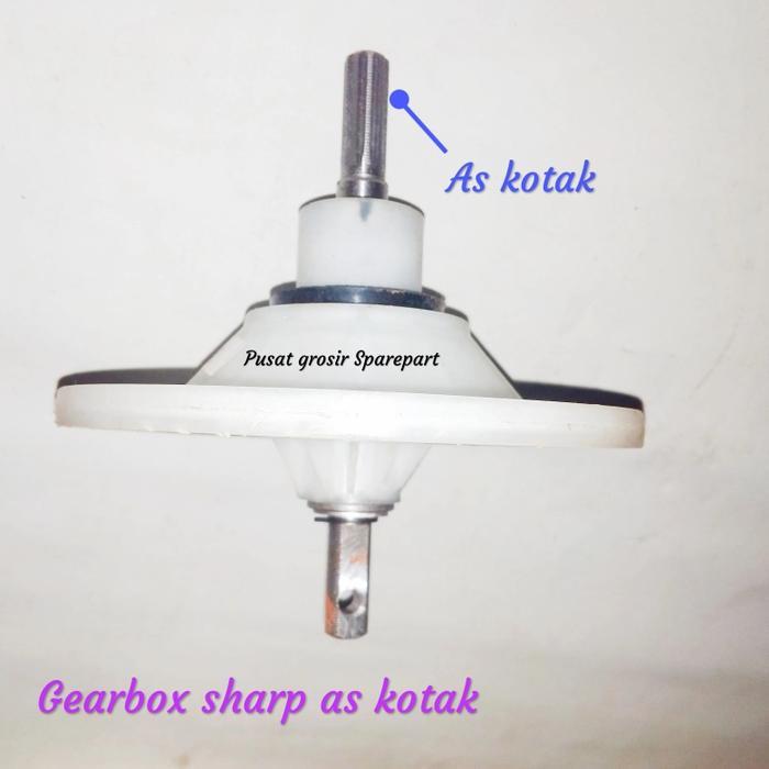TRIKQUEE- Gearbox Mesin Cuci Arisa Sharp 2 Tabung As Kotak