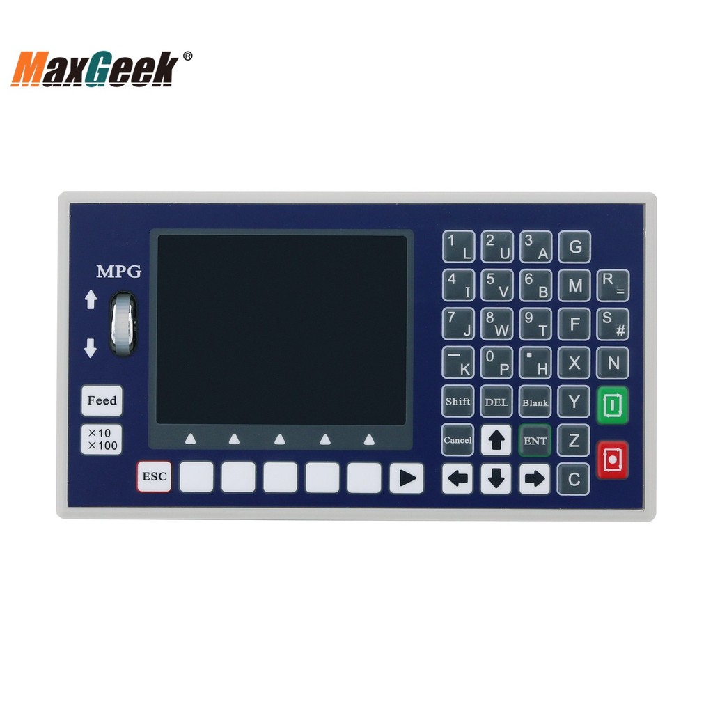 Maxgeek Tc55H 1/2/3/4 Axis Cnc Controller System G Code Motion Controller With Mpg For Cnc Milling