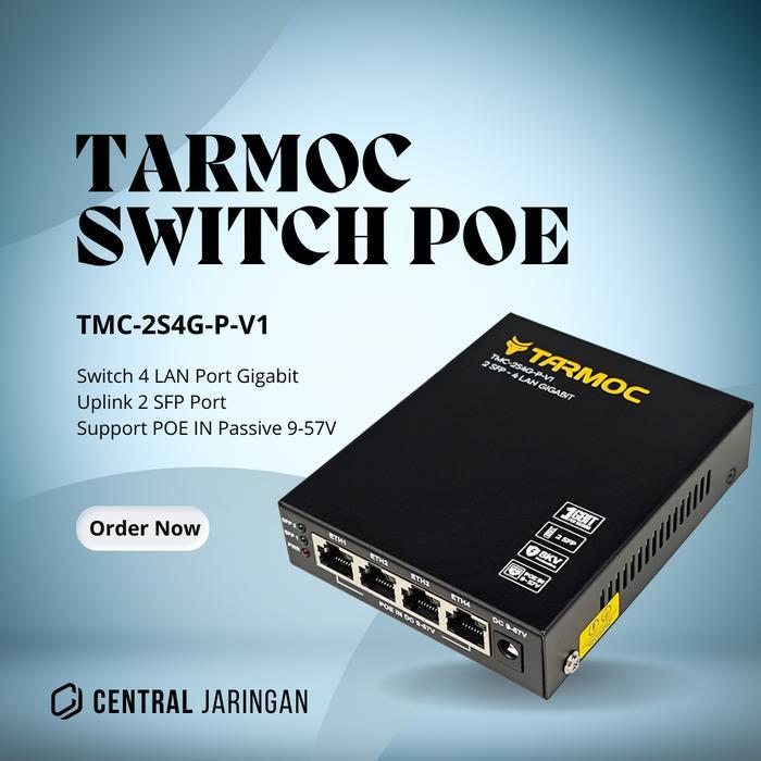 Switch 4 Port Gigabit + 2 SFP Uplink POE Switch Hub 4 Port Unmanaged