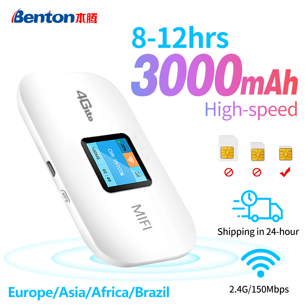 Benton Unlock 4G Lte Router Wireless Wifi Portable Modem Mini Outdoor