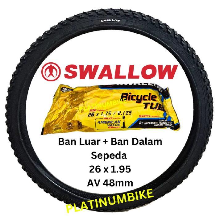 PAKET BAN LUAR + BAN DALAM 26 X 1.95 SEPEDA MTB FEDERAL