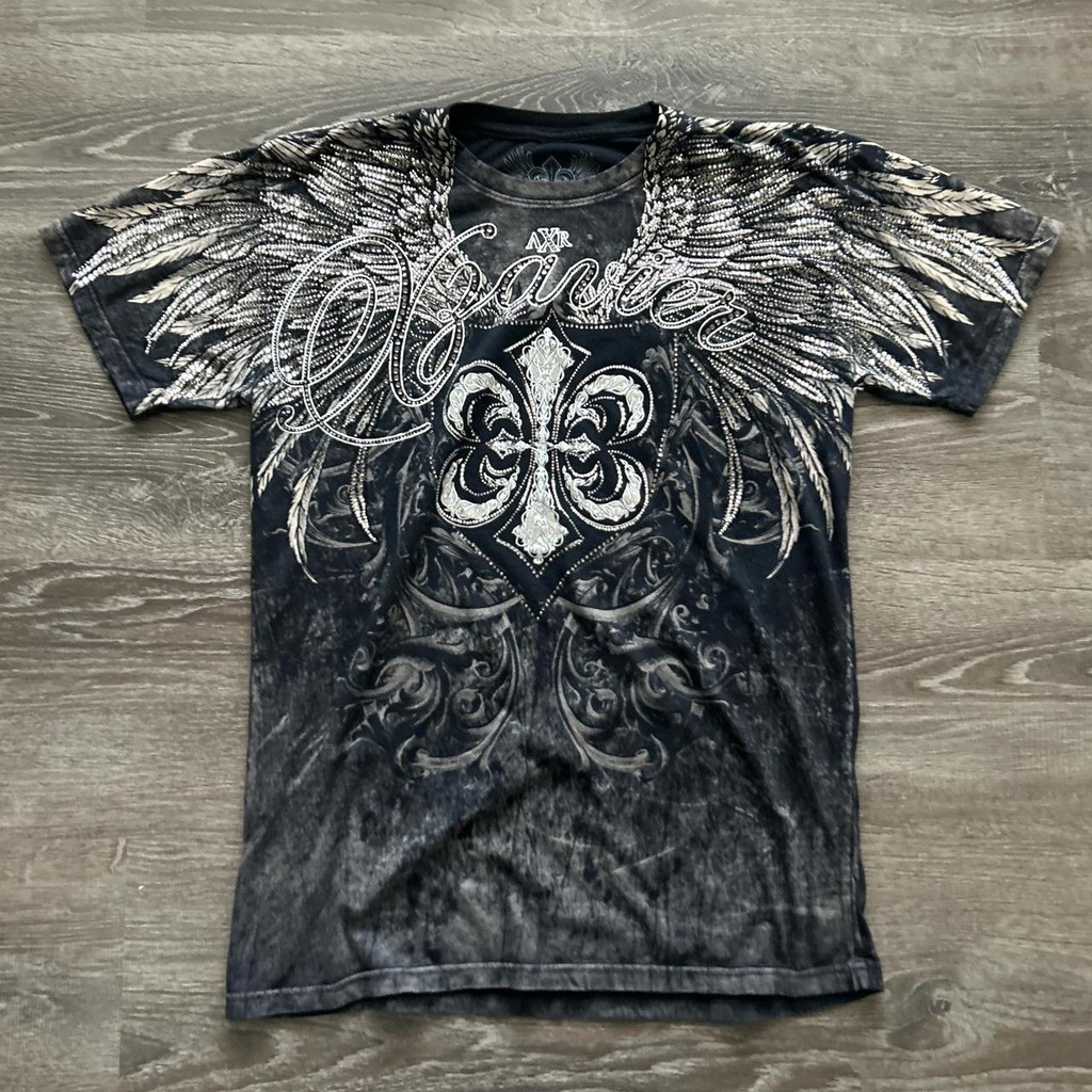 Xzavier Concrete American Classic Oversized Short Sleeve T-shirt Men's Women's Black T-shirt Casual