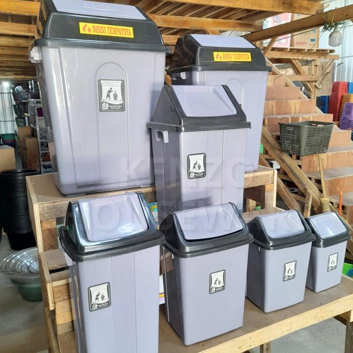 Tempat Sampah 100 Liter Tutup Goyang Besar Jumbo Bak Sampah Kantor