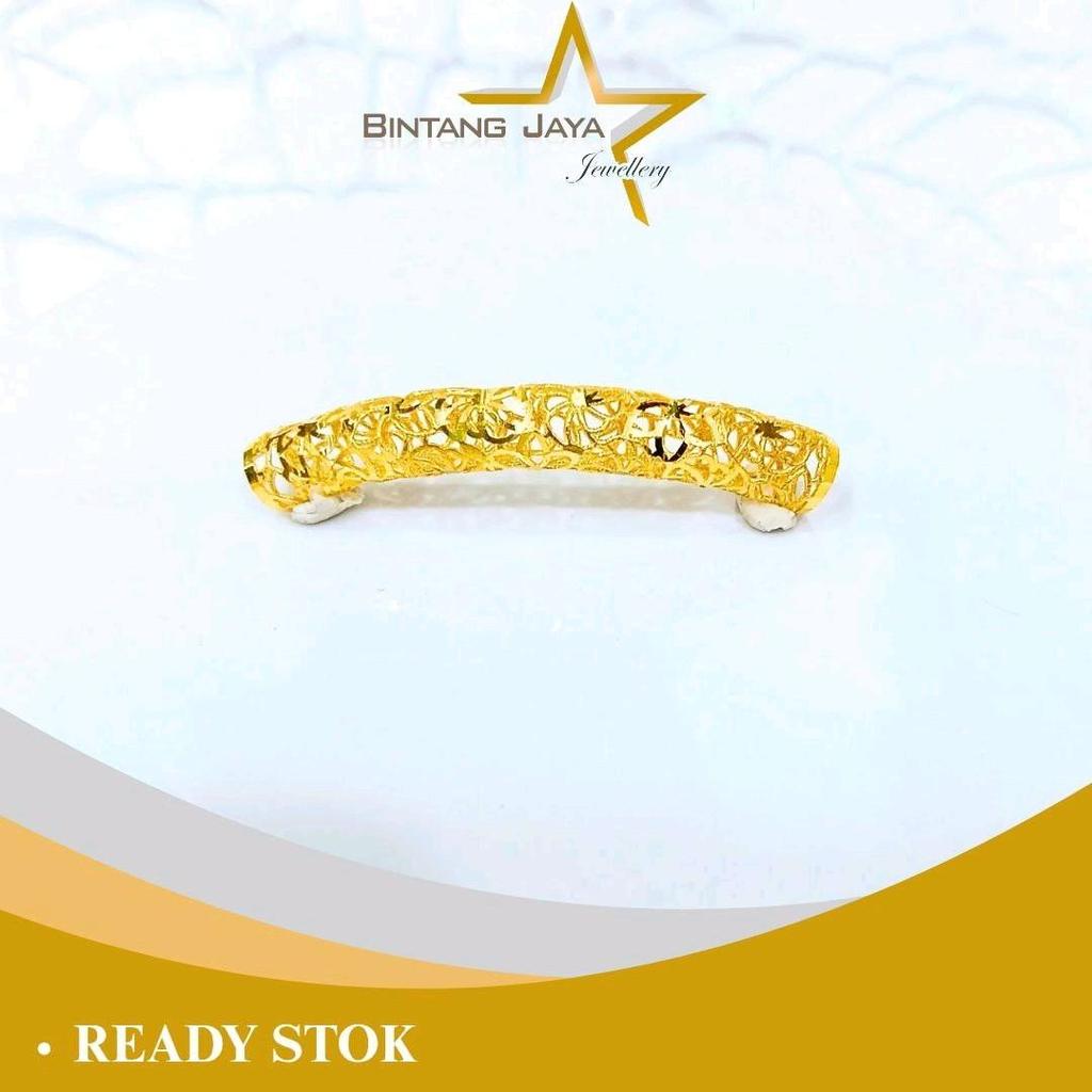 Liontin Emas Asli - Bambu Kerawang – Kadar (16K) – Berat 1,31gr – Ukuran Standar – Model Bambu Styli