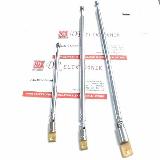 News Antena Radio FM / AM 5 stik stick kecil panjang besi 35cm 35 cm bagus