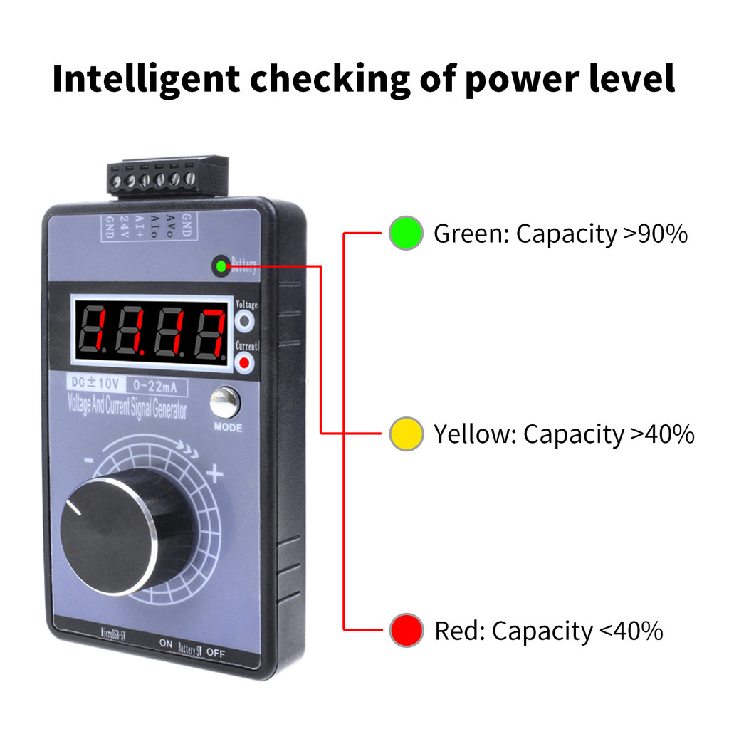 Portable 0-5V 0-10V 4-20Ma Generator With Led Display High Precision
