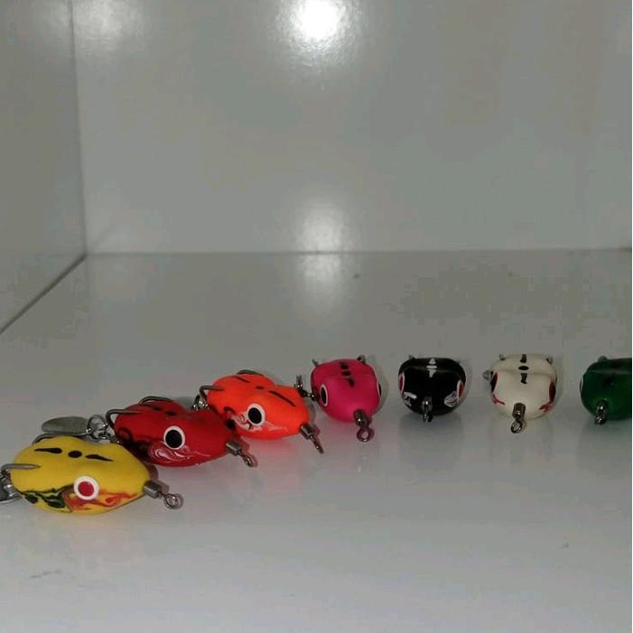 SOFT FROG UMPAN PANCING 3CM Pipih Lure ikan gabus