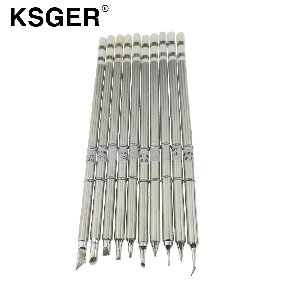 Ksger T12 Silver Soldering Iron Tips Soldering Station Handle Welding