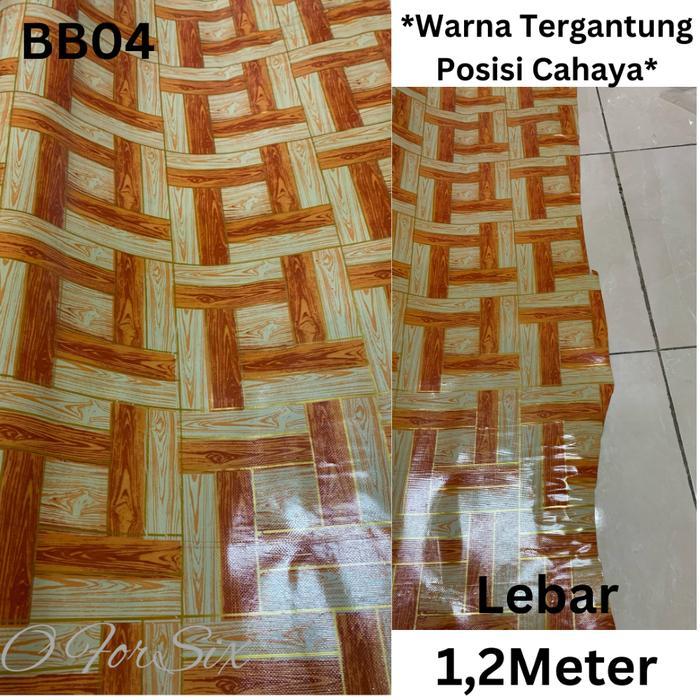 Gercep (New) (Roll 20 Meter) Karpet Plastik/Perlak Lantai/Meja/Karpet Lantai Plastik Lebar 1,2 Meter