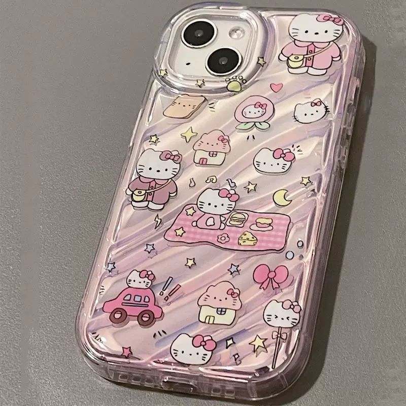 Fancy Pink Bintang Hello Kitty Girl Case Hp Infinix 9 8 Plus Smart 10 50I 60 60I 50 Pro 5G Itel P55 