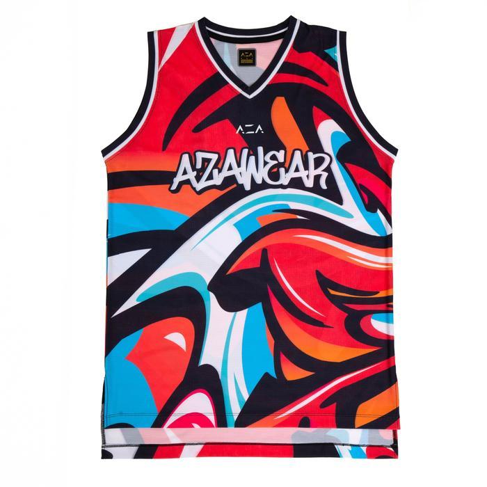 Aza Jersey Basketball Set Graffiti Ii Edition (Jersey Basket Warna)