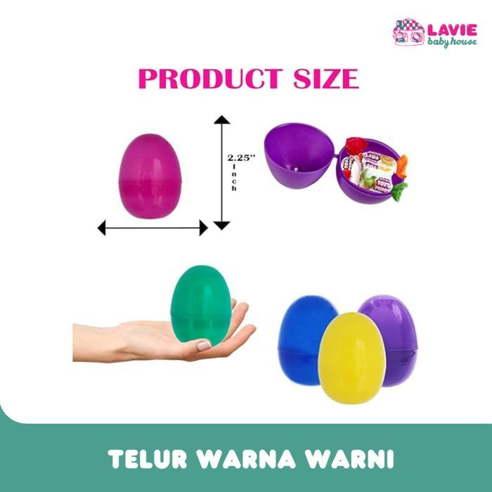 Mainan Anak Telur Warna warni-Surprise Egg