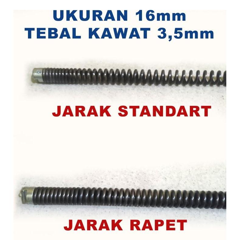 Spiral 16MM untuk Mesin Pipe Drain Cleaner - 20 Meter Gratis Ongkir
