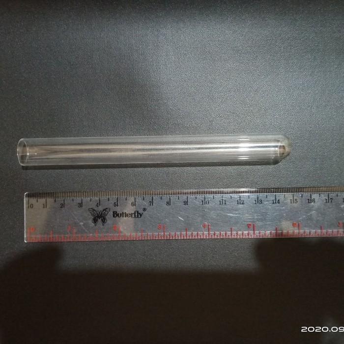 CULTURE TEST TUBE TABUNG REAKSI KACA GLASS 13MM X 100MM WITH BLACK SCREW CAP