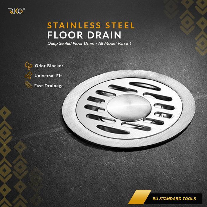 Saringan Got Bulat Deep 10 Cm Stainless Steel Floor Drain