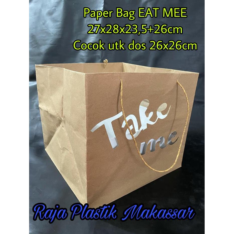 Paper Bag Dos Makanan 26x26 / Paper Bag Thinwall / Paper Bag Dos Kue